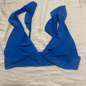 Aerie Ruffle Longline Bikini Top